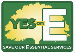 Yes on E logo